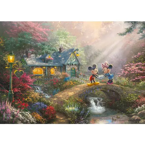 Schmidt Spiele Thomas Kinkade Studios: Disney - Mickey & Minnie in der Nostalgie Metalldose, 500 Teile Puzzle Wochenangebot