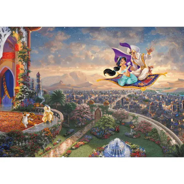 Schmidt Spiele Thomas Kinkade Studios: Disney Dreams Collection - Aladdin, 1.000 Teile Puzzle Letzte 3 Tage