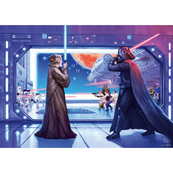 Schmidt Spiele Thomas Kinkade Studios: Star Wars - Obi Wan's letzter Kampf, 1.000 Teile Puzzle Letzte 2 Tage