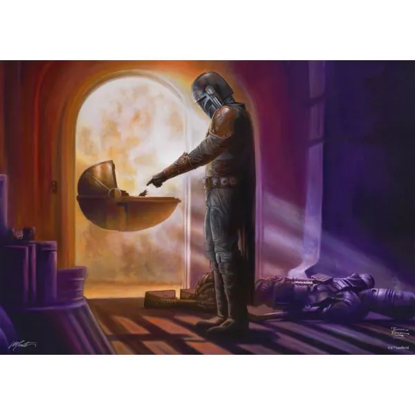 Schmidt Spiele Thomas Kinkade Studios: Star Wars The Mandalorian™ – Turning Point, 1.000 Teile Puzzle Nur noch ein Tag übrig