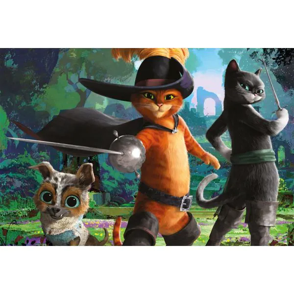 Schmidt Spiele Der gestiefelte Kater - Bereit für ein Gefecht, 200 Teile Kinderpuzzle Super Rabatt