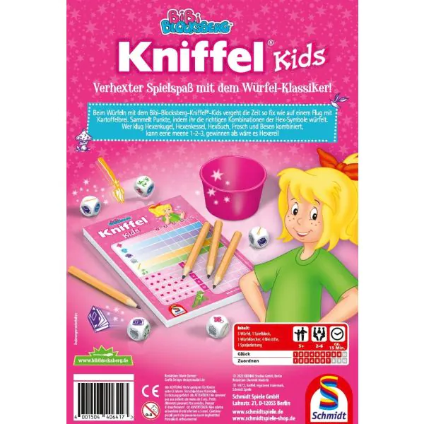 Schmidt Spiele Bibi Blocksberg: Kniffel® Kids, Kinderspiel 50% Rabatt mit kostenlosem Versand