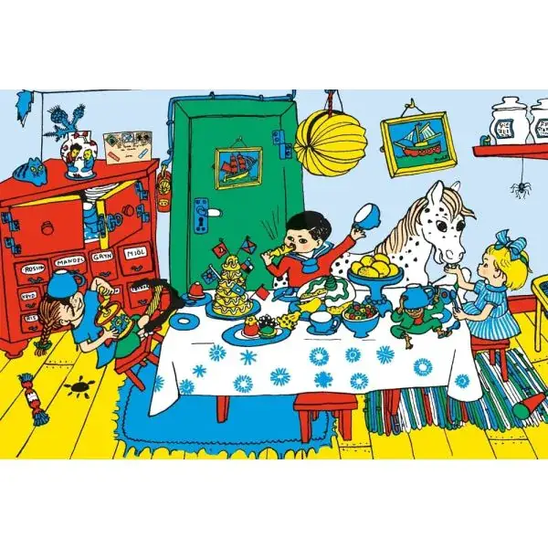 Schmidt Spiele Pippi™ Langstrumpf: Kaffeekränzchen mit Pippi, 100 Teile Kinderpuzzle Im Verkauf