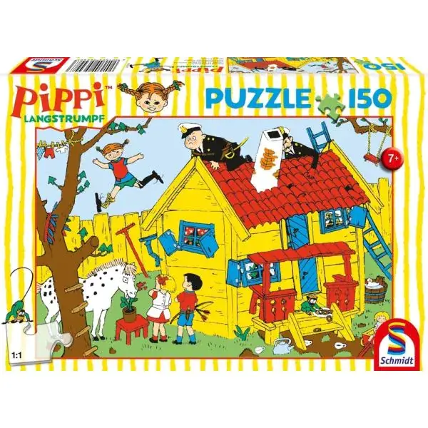 Schmidt Spiele Pippi™ Langstrumpf: Pippi und die Villa Kunterbunt, 150 Teile Kinderpuzzle zollfrei
