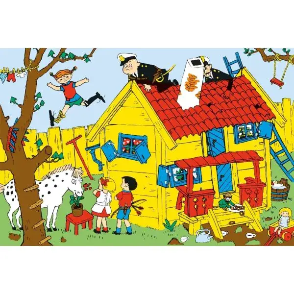 Schmidt Spiele Pippi™ Langstrumpf: Pippi und die Villa Kunterbunt, 150 Teile Kinderpuzzle zollfrei