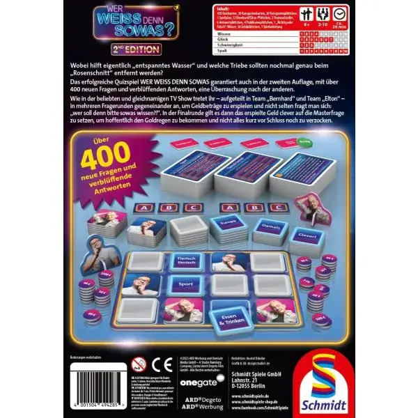 Schmidt Spiele Wer weiss denn sowas? 2nd Edition, Familienspiel Fabrik Onlineshop
