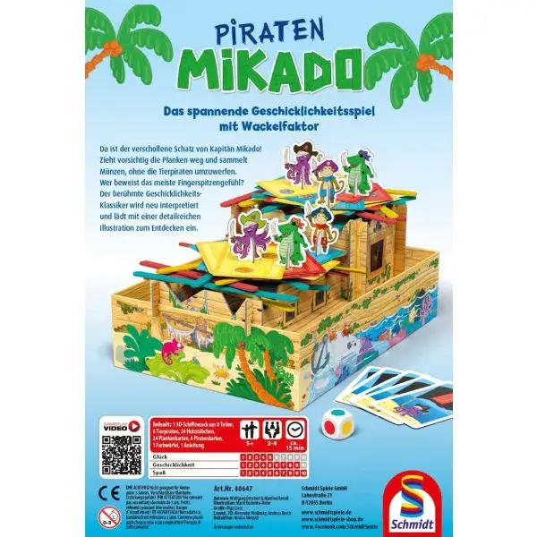 Schmidt Spiele Meine Lieblingsspiele: Piraten Mikado, Kinderspiel Fabrikpreis