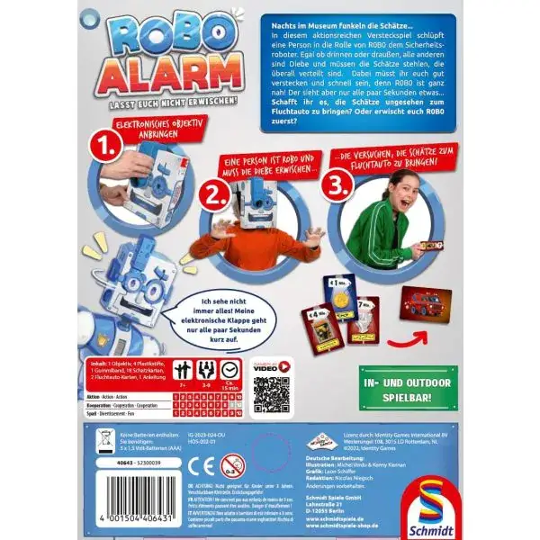Schmidt Spiele ROBO ALARM - Lasst euch nicht erwischen!, Kinderspiel Begrenztes Angebot