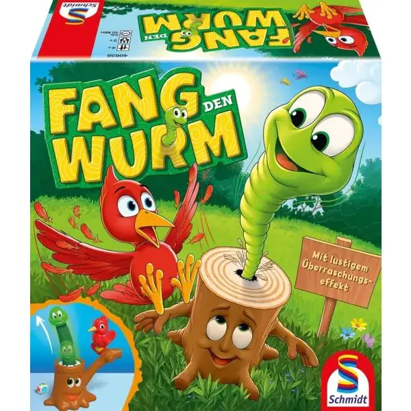 Schmidt Spiele Fang den Wurm, Kinderspiel Jubiläumsangebot