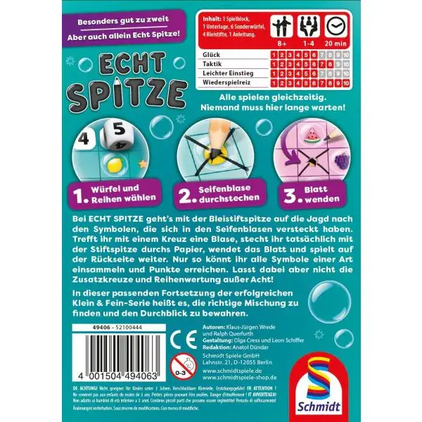 Schmidt Spiele Echt Spitze, Familienspiel Blitzangebot