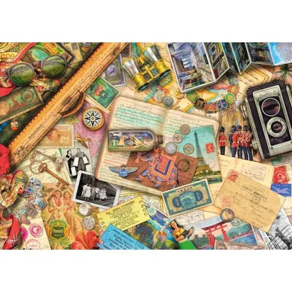Schmidt Spiele Aimee Stewart: Aufgetischt: Reise-Erinnerungen, 1.000 Teile Puzzle Sonderangebot