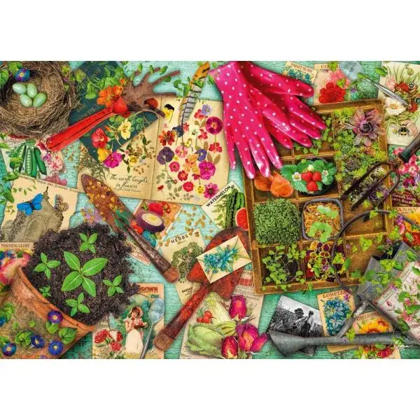Schmidt Spiele Aimee Stewart: Aufgetischt: Alles für den Garten, 1.000 Teile Puzzle Rabatt