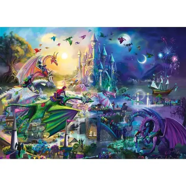 Schmidt Spiele Rose Cat Khan: Nächtlicher Drachen-Wettstreit, 1.000 Teile Puzzle Flash Sale