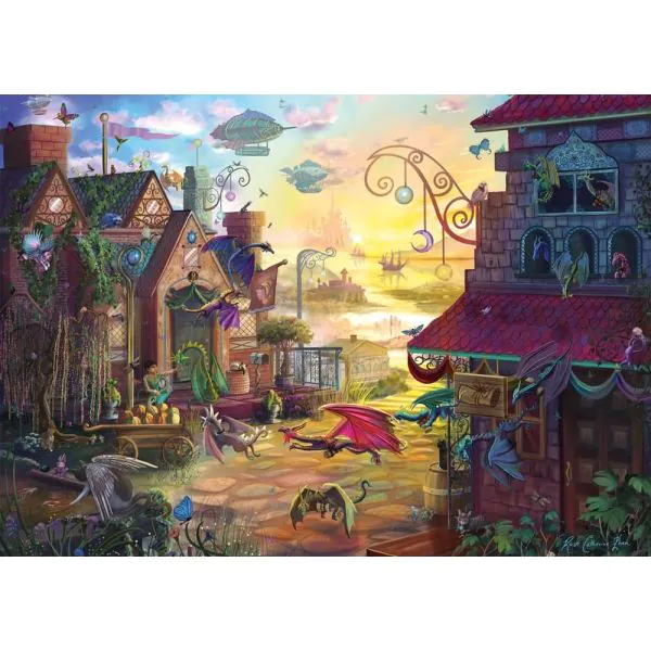 Schmidt Spiele Rose Cat Khan: Drachenpost, 1.000 Teile Puzzle Begrenztes Angebot
