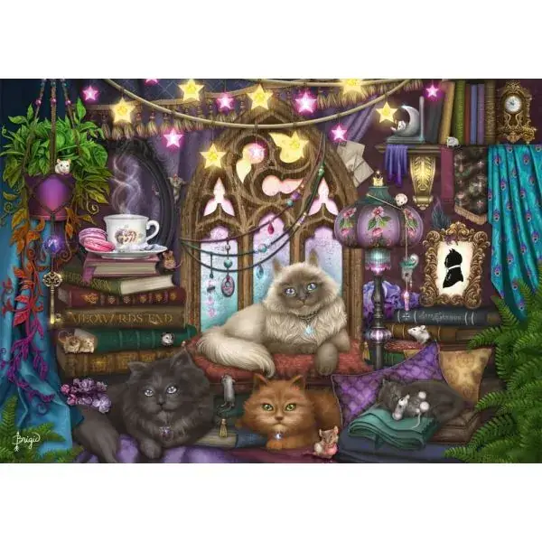Schmidt Spiele Brigid Ashwood: Afternoon Tea mit Katzen, 1.000 Teile Puzzle Vatertagsangebot