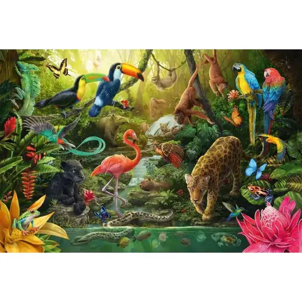 Schmidt Spiele Urwaldbewohner, 150 Teile Kinderpuzzle Lagerräumung