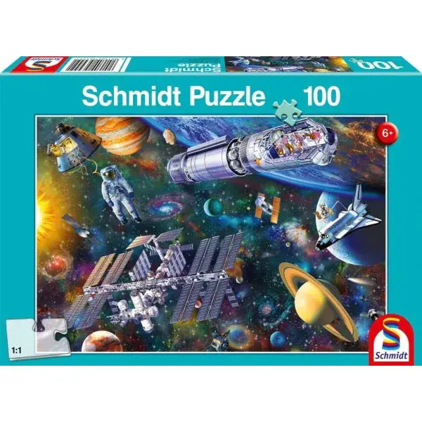 Schmidt Spiele Weltraumspaß, 100 Teile Kinderpuzzle Heißer Verkauf