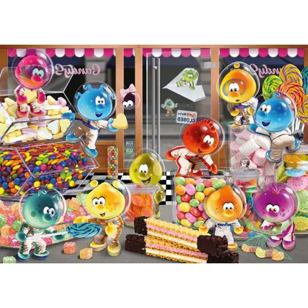 Schmidt Spiele SpaceBubble.Club: Happy Together im Candy Store, 1.000 Teile Puzzle Räumungsverkauf