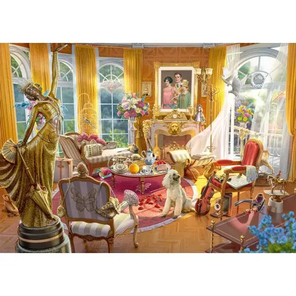 Schmidt Spiele June's Journey: Salon des Orchideenanwesens, 1.000 Teile Puzzle Riesige Ersparnisse