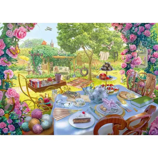 Schmidt Spiele June's Journey: Tee im Garten, 1.000 Teile Puzzle VIP-Rabatte