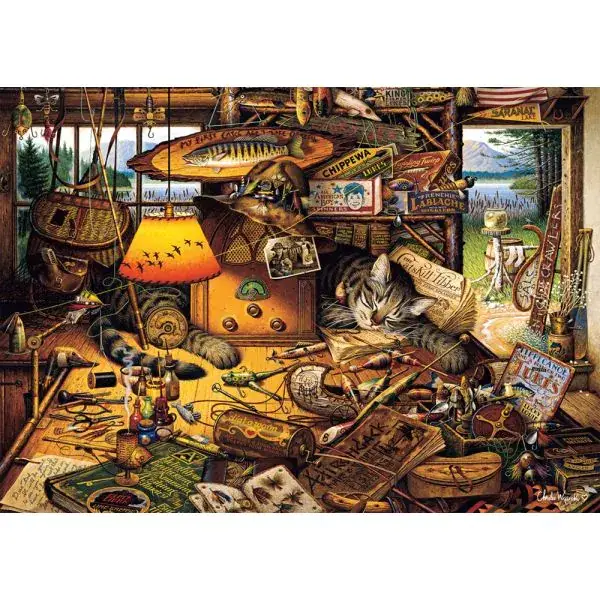 Schmidt Spiele Charles Wysocki: Max in den Adirondack Mountains, 1.000 Teile Puzzle Super Sparpreis