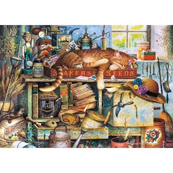 Schmidt Spiele Charles Wysocki: Remington, der Gärtner, 1.000 Teile Puzzle Kostenlose Rückgabe