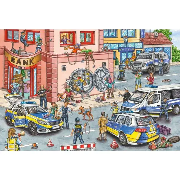 Schmidt Spiele Polizeieinsatz, 100 Teile Kinderpuzzle JETZT KAUFEN