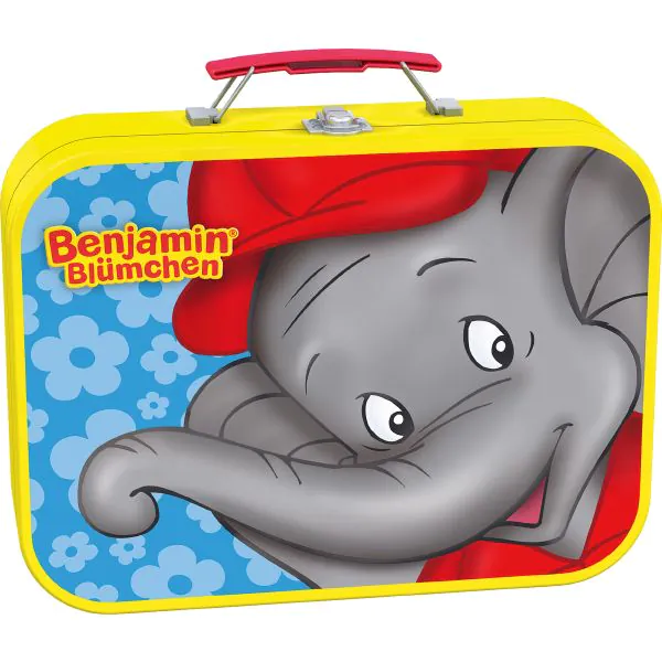 Schmidt Spiele Puzzle-Box: Benjamin Blümchen im Metallkoffer mit 4 Kinderpuzzles (2 x 26 und 2 x 48 Teile) Bis zu 60% Rabatt
