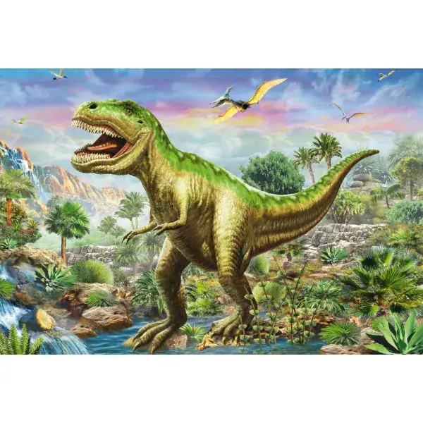 Schmidt Spiele Abenteuer mit den Dinosauriern, 3x48-teiliges Kinderpuzzle Nur für heute