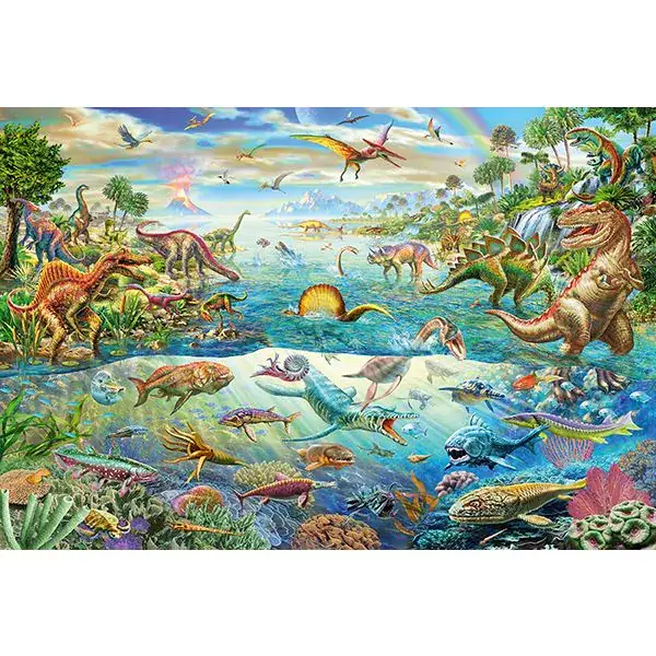 Schmidt Spiele Entdecke die Dinosaurier, 200 Teile Kinderpuzzle Vierteljährliche Förderung