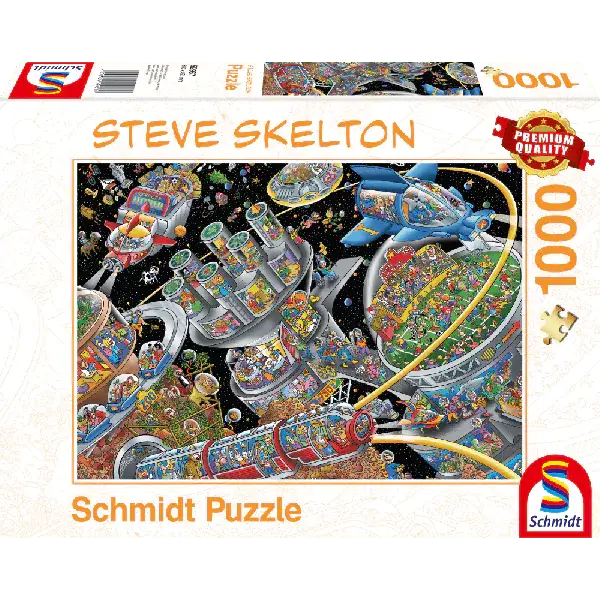 Schmidt Spiele Steve Skelton: Weltall-Kolonie, 1.000 Teile Puzzle Kostenloser Versand international