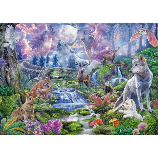 Schmidt Spiele Steve Sundram: Wildtiere im Mondschein, 1.000 Teile Puzzle Im Verkauf