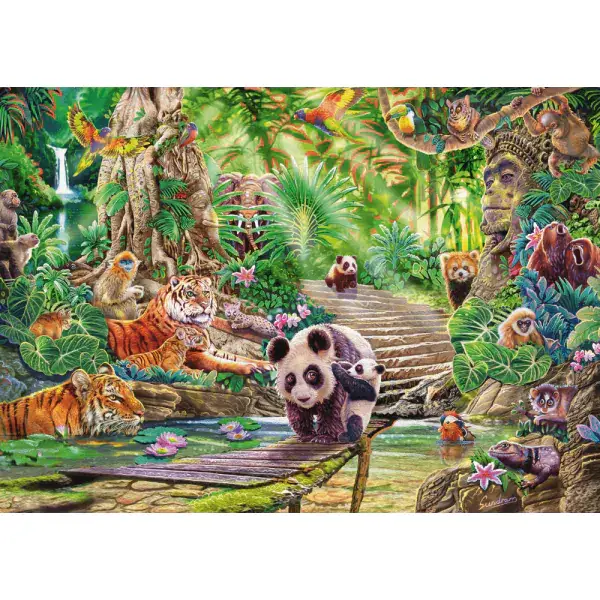 Schmidt Spiele Steve Sundram: Asiatische Tierwelt, 1.000 Teile Puzzle zollfrei