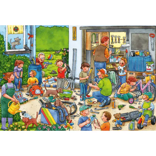 Schmidt Spiele Wo ist die kleine Bohrmaschine? 3x24 Teile Kinderpuzzle Limitierter Zeitrabatt