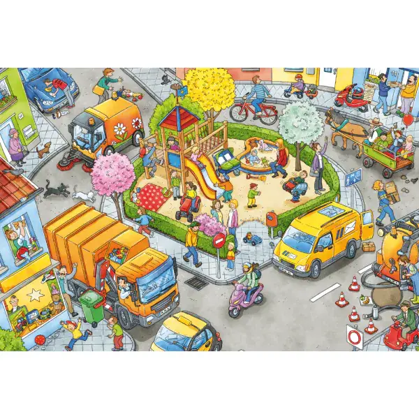 Schmidt Spiele Wo ist das blaue Auto? 3x24 Teile Kinderpuzzle Fabrik Onlineshop
