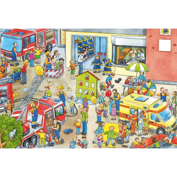 Schmidt Spiele Wo ist das blaue Auto? 3x24 Teile Kinderpuzzle Fabrik Onlineshop