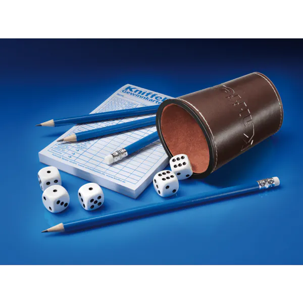 Schmidt Spiele Kniffel® mit großem Spielblock und original Kniffelbecher Valentinstagsangebot