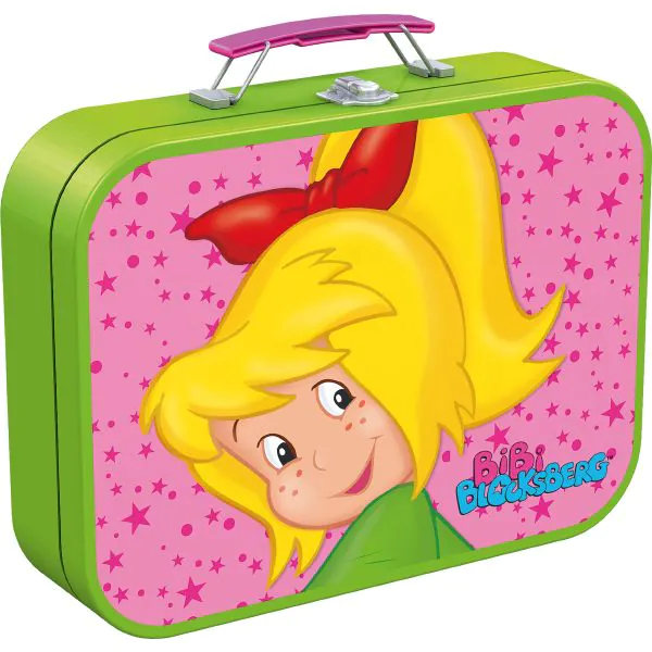 Schmidt Spiele Puzzle-Box: Bibi Blocksberg im Metallkoffer mit 4 Kinderpuzzles mit 4 Kinderpuzzle (2 x 60 Teile & 2 x 100 Teile) zollfrei