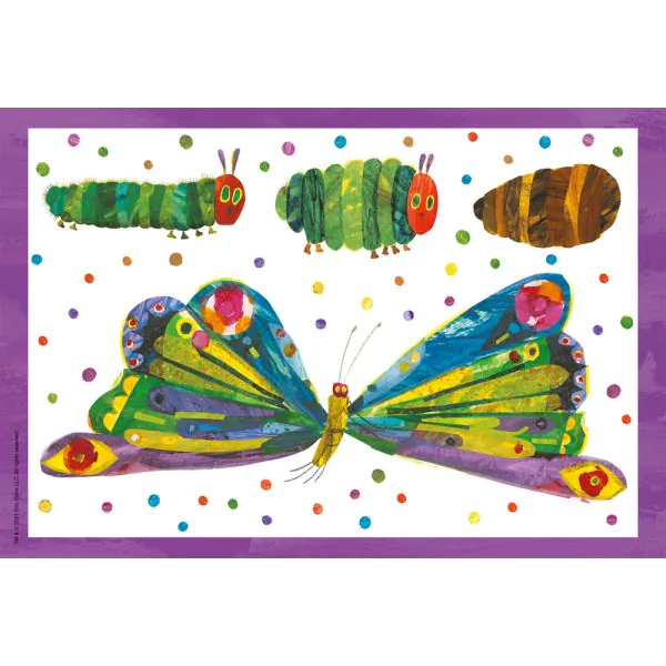 Schmidt Spiele Die kleine Raupe Nimmersatt: Raupe-Kokon-Schmetterling, 3x24 Teile Kinderpuzzle Kostenloser Versand