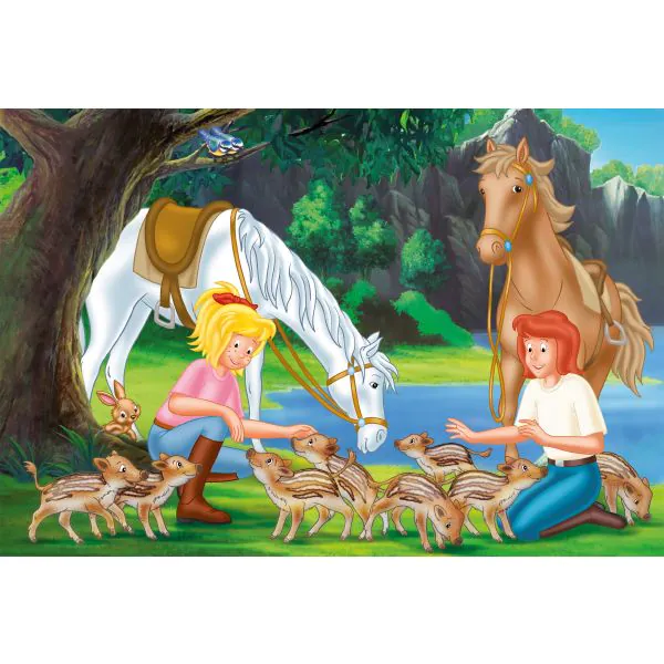 Schmidt Spiele Bibi & Tina: Am Steinbruch, 150 Teile Kinderpuzzle Weihnachtsangebot