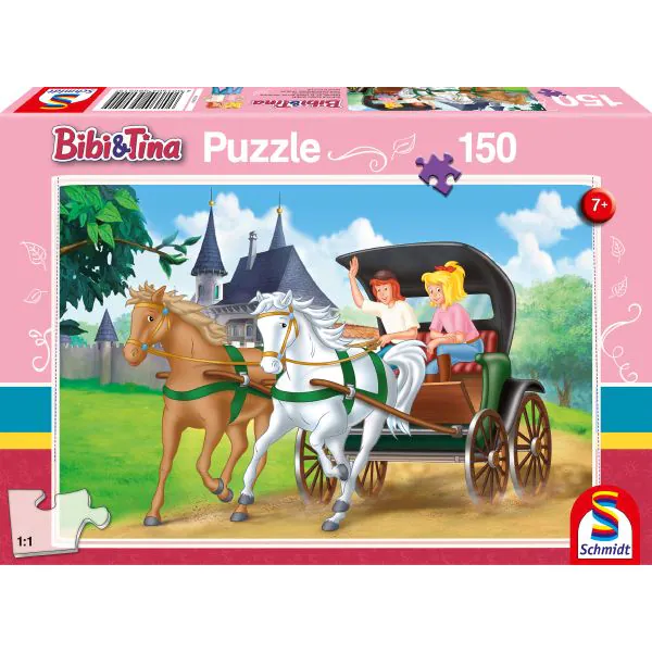 Schmidt Spiele Bibi & Tina: Kutschfahrt, 150 Teile Kinderpuzzle Vatertagsangebot