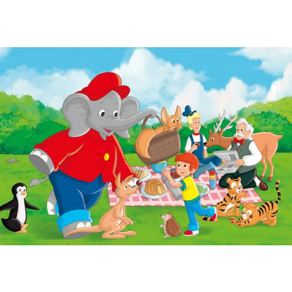 Schmidt Spiele Benjamin Blümchen: Im Zoo, 3x24-teiliges Kinderpuzzle Valentinstagsangebot