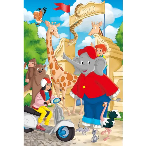 Schmidt Spiele Benjamin Blümchen: Im Zoo, 3x24-teiliges Kinderpuzzle Valentinstagsangebot