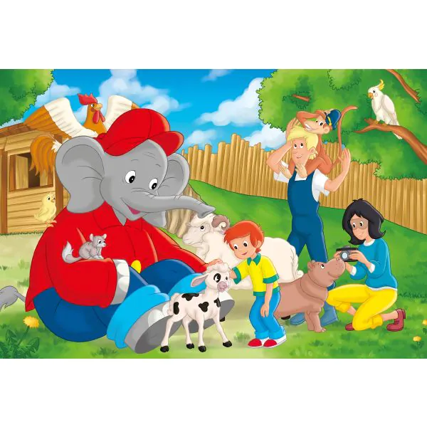 Schmidt Spiele Benjamin Blümchen: Im Zoo, 3x24-teiliges Kinderpuzzle Valentinstagsangebot