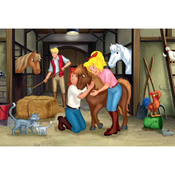 Schmidt Spiele Bibi & Tina: Puzzle-Box im Metallkoffer mit 4 Kinderpuzzles (2 x 100 und 2 x 150 Teile) Jubiläumsangebot