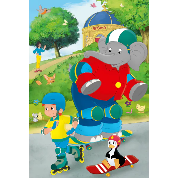 Schmidt Spiele Benjamin Blümchen: Sport und Spiel mit Törööö!, 3x48 Teile Kinderpuzzle Top Angebot