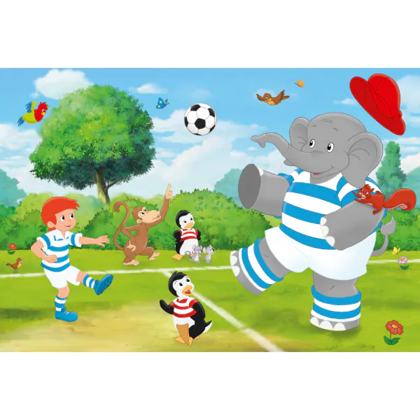 Schmidt Spiele Benjamin Blümchen: Sport und Spiel mit Törööö!, 3x48 Teile Kinderpuzzle Top Angebot