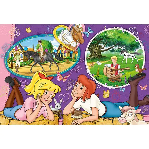 Schmidt Spiele Bibi & Tina: Freundinnen für immer, 150 Teile Kinderpuzzle mit Add-on (inkl. Slap Snap Band bunt) Zeitlich begrenztes Angebot