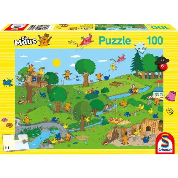 Schmidt Spiele Die Maus: Im Spielpark, 100 Teile Kinderpuzzle Exklusive Angebote