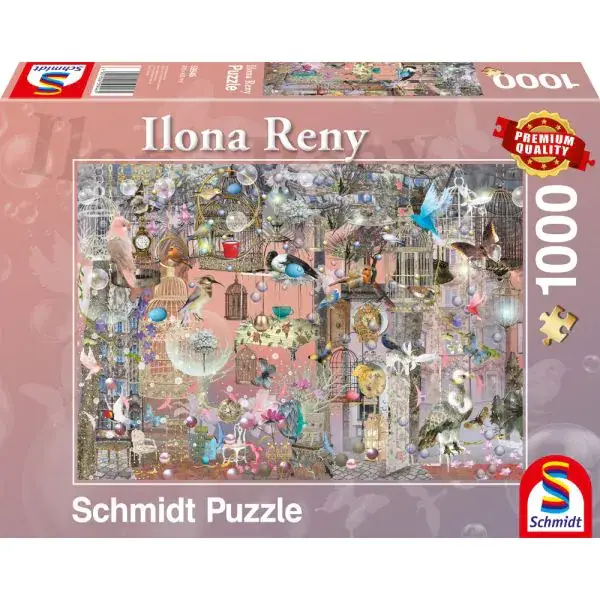 Schmidt Spiele Ilona Reny: Schönheit in Rosé, 1.000 Teile Puzzle Räumungsverkauf